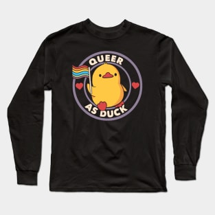 Queer as Duck Pride by Tobe Fonseca Long Sleeve T-Shirt